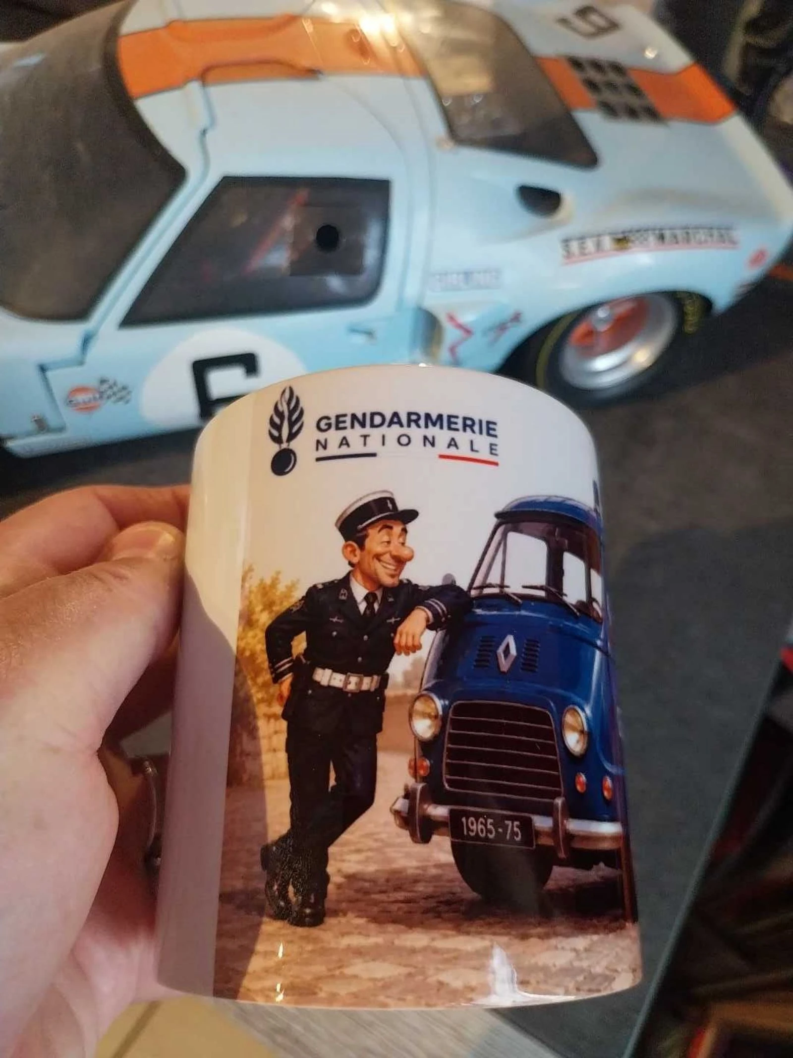 Humorous mug for gendarmerie courier, protection, profession – photo 6